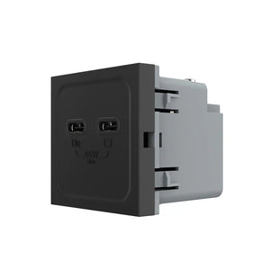 Livolo | Zwart | SR | Module | Dubbele USB-C oplader 65W Livolo Nederland B.V.