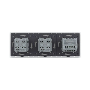 Livolo | Wit | 1+SR+SR | Aan/Uit | Schakelaar met dubbele wandcontactdoos | France Livolo Nederland B.V.