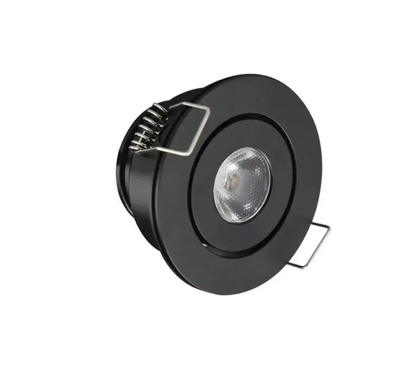 Mini Inbouwspot | Zwart | Kantelbaar en Richtbaar | IP44 | Rond Livolo Nederland B.V.