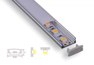Profiel | Opbouw | 4 Meter | Recht | Aluminium | 17.5 x 7 | COB ledstrip Livolo Nederland B.V.