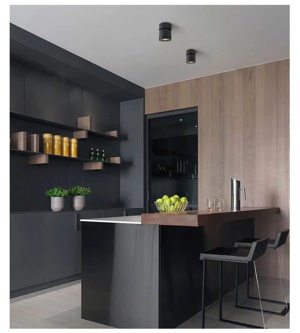 Opbouwspot | Zwart | 1 | Deluxe LED | 360 Graden | Rond Livolo Nederland B.V.