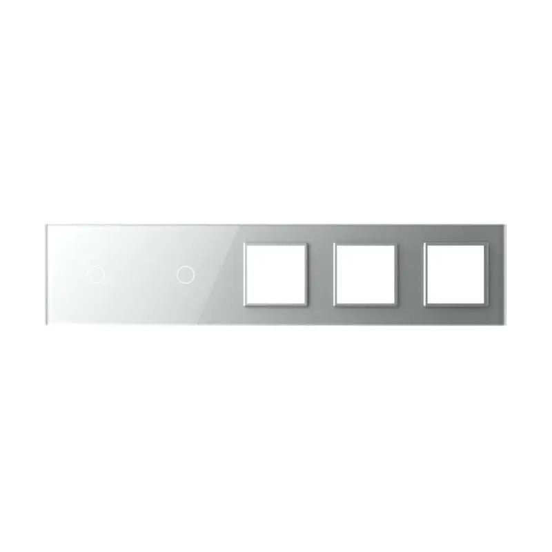 Construisez-le vous-même | Gris | Cadre de recouvrement 1+1+SR+SR+SR Livolo Nederland B.V.