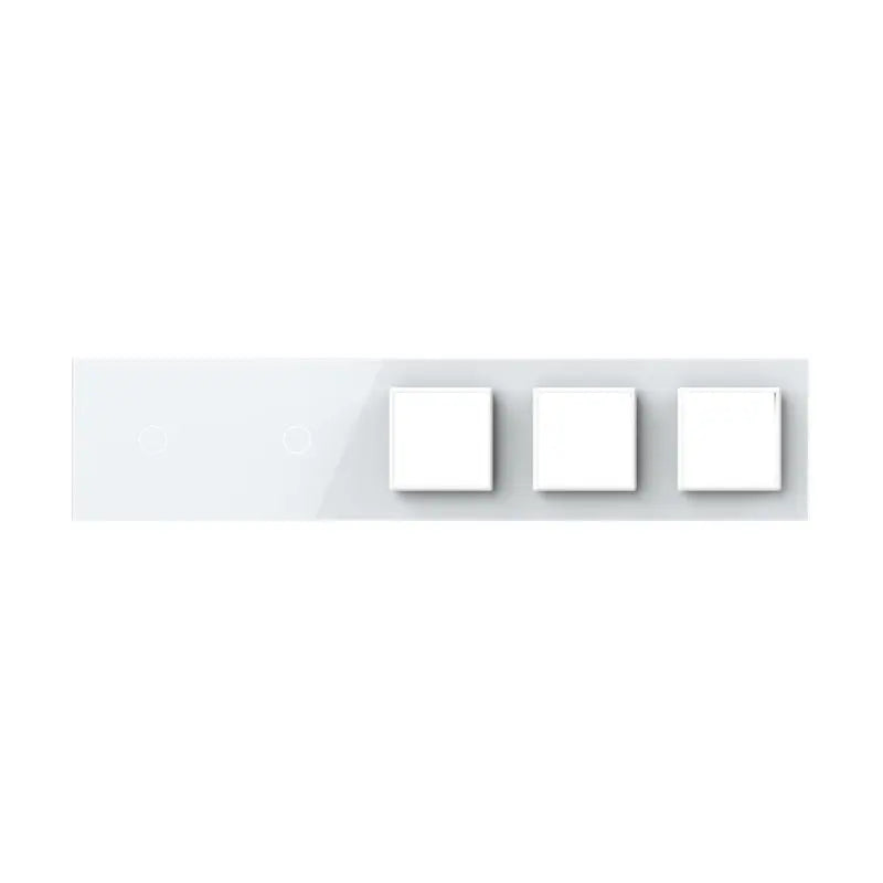 Construisez-le vous-même | Blanc | Cadre de recouvrement 1+1+SR+SR+SR Livolo Nederland B.V.