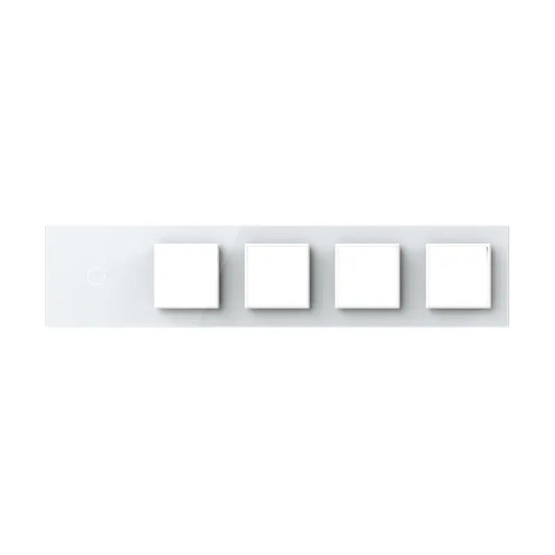 Construisez-le vous-même | Blanc | Cadre de recouvrement 1+SR+SR+SR+SR Livolo Nederland B.V.