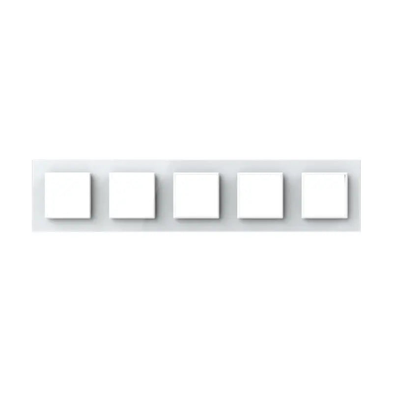 Construisez-le vous-même | Blanc | Cadre de recouvrement SR+SR+SR+SR+SR Livolo Nederland B.V.