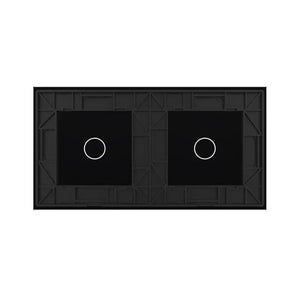 Livolo | Zwart | 1+1 | Glasplaat | Touchschakelaar Livolo Nederland B.V.