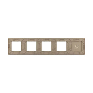 Livolo | Goud | 1+SR+SR+SR+SR | Glasplaat | Combinatie Livolo Nederland B.V.