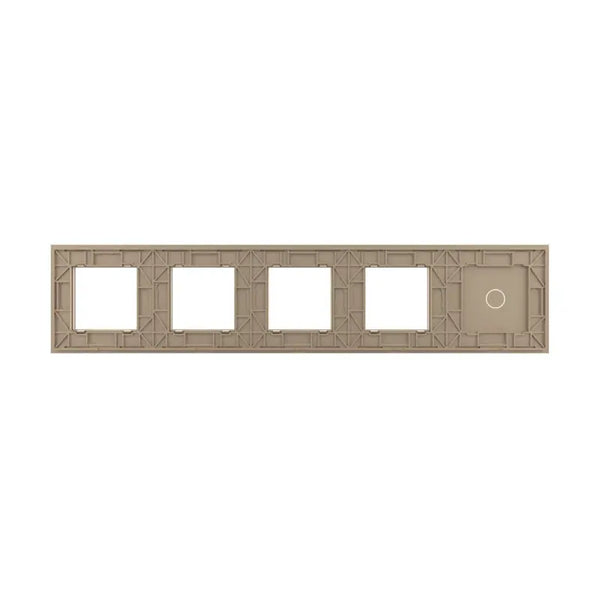 Livolo | Goud | 1+SR+SR+SR+SR | Glasplaat | Combinatie Livolo Nederland B.V.