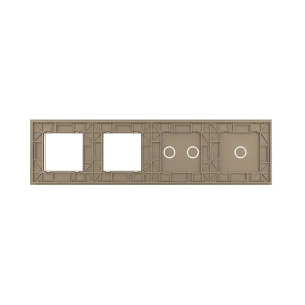 Livolo | Goud | 1+2+SR+SR | Glasplaat | Combinatie Livolo Nederland B.V.