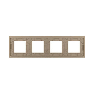 Livolo | Goud | SR+SR+SR+SR | Glasplaat Livolo Nederland B.V.