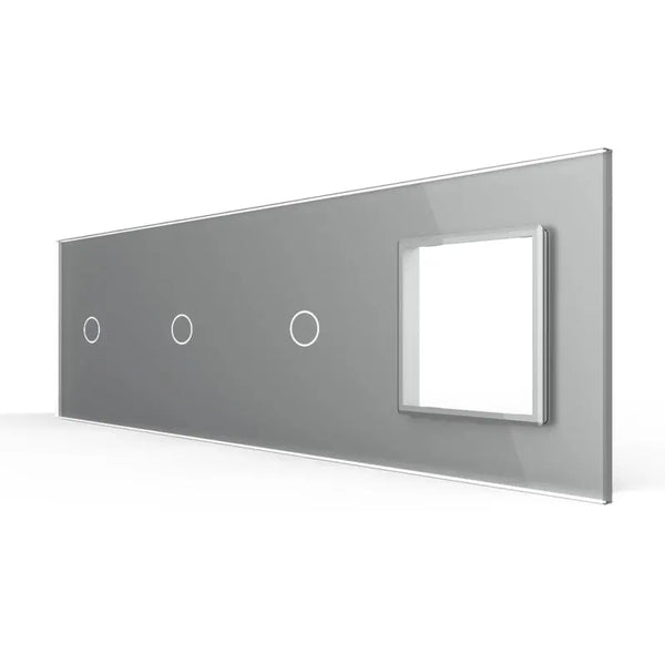 Livolo | Grijs | 1+1+1+SR | Glasplaat | Combinatie Livolo Nederland B.V.
