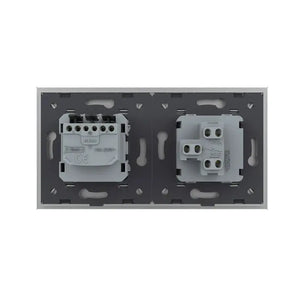 Livolo | Grijs | SR+SR | Aan/Uit | Wipschakelaar | Wandcontactdoos Livolo Nederland B.V.