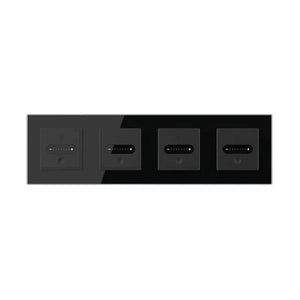 Livolo | Zwart | SR+SR+SR+SR | Slide-Dimmer | Smart Home Livolo Nederland B.V.