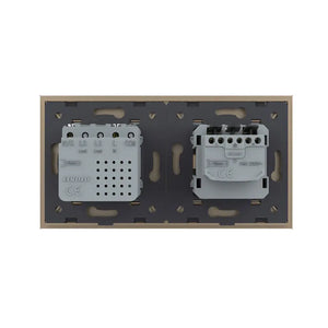 Livolo | Goud | SR+SR | Wandcontactdoos | USB type C oplader Livolo Nederland B.V.