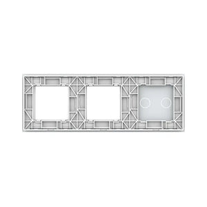 Livolo | Blanc | 2+SR+SR | Assiette en verre | Combinaison Livolo Nederland B.V.