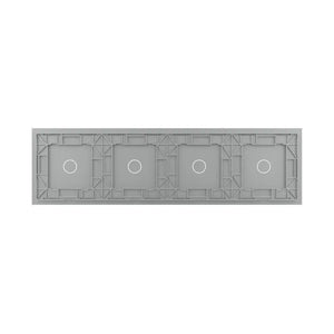 Livolo | Grijs | 1+1+1+1 | Glasplaat | Touchschakelaar Livolo Nederland B.V.