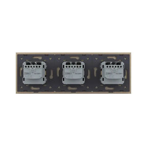 Livolo | Goud | SR+SR+SR | Wandcontactdoos Livolo Nederland B.V.
