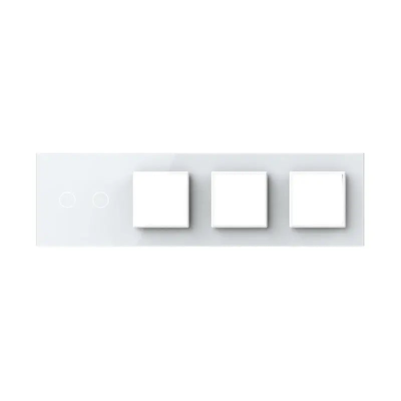 Construisez-le vous-même | Blanc | Cadre de recouvrement 2+SR+SR+SR Livolo Nederland B.V.