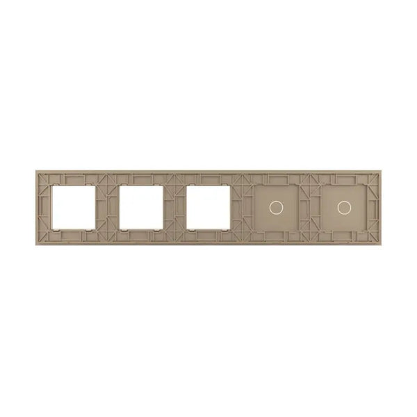 Livolo | Goud | 1+1+SR+SR+SR | Glasplaat | Combinatie Livolo Nederland B.V.