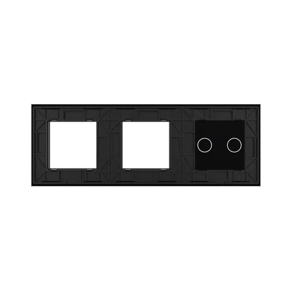 Livolo | Zwart | 2+SR+SR | Glasplaat | Combinatie Livolo Nederland B.V.