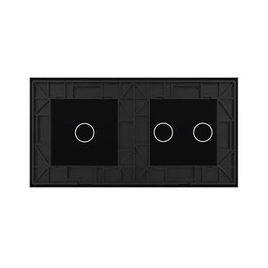 Livolo | Zwart | 1+2 | Glasplaat | Touchschakelaar Livolo Nederland B.V.