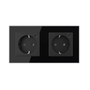 Livolo | Zwart | SR+SR | Wandcontactdoos | Smart Home Livolo Nederland B.V.