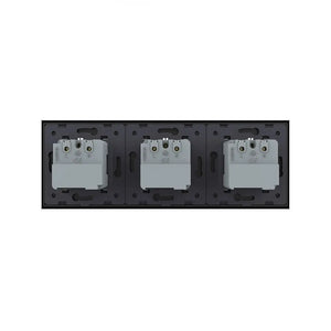 Livolo | Noir | SR+SR+SR | Prise murale | Smart Home Livolo Nederland B.V.