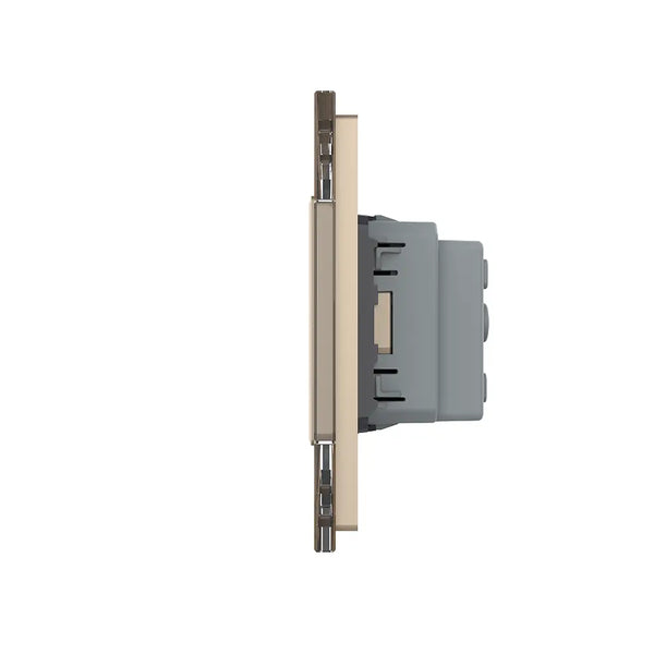 Livolo | Goud | SR+SR+SR+SR | Wandcontactdoos | Type FR Livolo Nederland