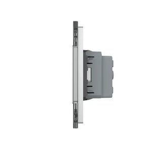 Livolo | Grijs | SR+SR+SR+SR | Wandcontactdoos | Type FR Livolo Nederland