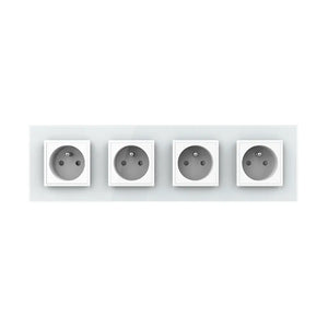 Livolo | Wit | SR+SR+SR+SR | Wandcontactdoos | Type FR Livolo Nederland