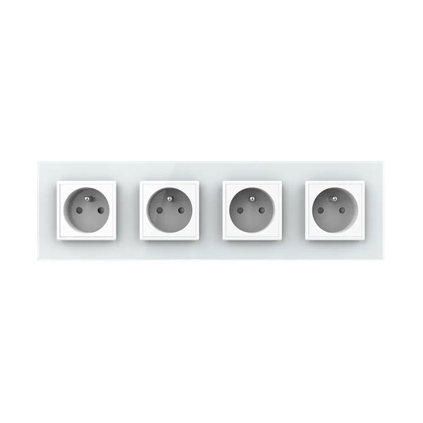 Livolo | Wit | SR+SR+SR+SR | Wandcontactdoos | Type FR Livolo Nederland