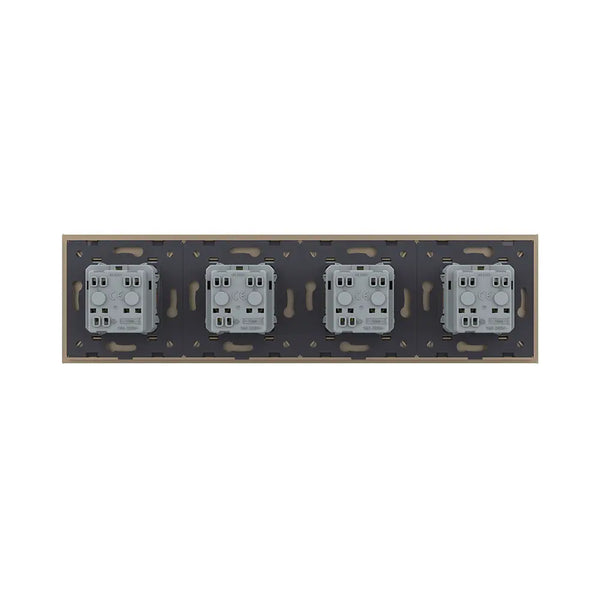 Livolo | Goud | SR+SR+SR+SR | Wandcontactdoos | Type FR Livolo Nederland