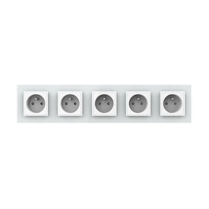 Livolo | Wit | SR+SR+SR+SR+SR | Wandcontactdoos | Type FR Livolo Nederland