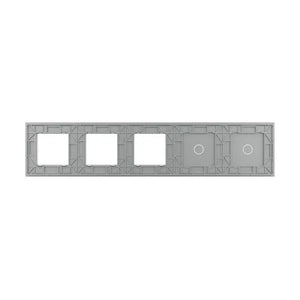 Livolo | Grijs | 1+1+SR+SR+SR | Glasplaat | Combinatie Livolo Nederland B.V.