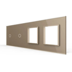 Livolo | Goud | 1+1+SR+SR | Glasplaat | Combinatie Livolo Nederland B.V.