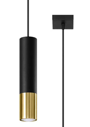 Hanglamp | 1 | Zwart met gouden buitenzijde | Luxe LED Livolo Nederland B.V.