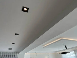 GU10 armatuur | Zwart | Kantelbaar en Richtbaar | Inbouwspot | Vierkant | ø 76mm Livolo Nederland B.V.