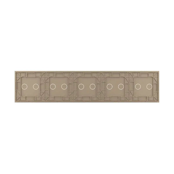 Livolo | Goud | 2+2+2+2+2 | Glasplaat | Touchschakelaar Livolo Nederland B.V.