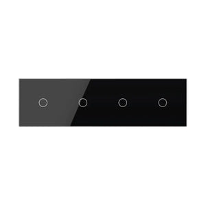 Livolo | Zwart | 1+1+1+1 | Dimmer | Wisselschakelaar Livolo Nederland B.V.