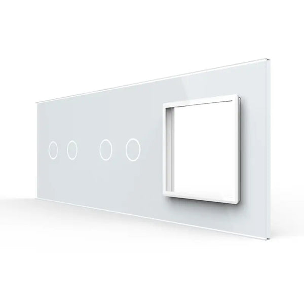 Livolo | Wit | 2+2+SR | Glasplaat | Combinatie Livolo Nederland B.V.