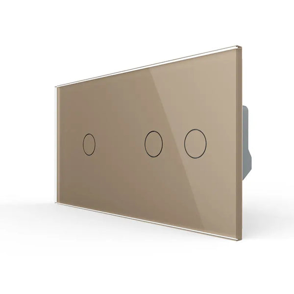Livolo | Goud | 1+2 | Aan/Uit | Wisselschakelaar | Smart Home Livolo