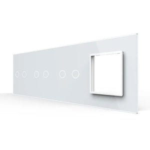 Livolo | Wit | 2+2+2+SR | Glasplaat | Combinatie Livolo Nederland B.V.