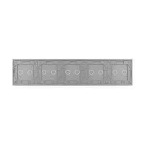 Livolo | Gris | 2+2+2+2+2 | Assiette en verre | Interrupteur tactile Livolo Nederland B.V.
