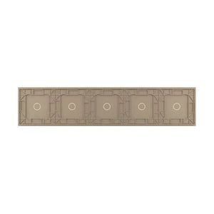 Livolo | Goud | 1+1+1+1+1 | Glasplaat | Touchschakelaar Livolo Nederland B.V.