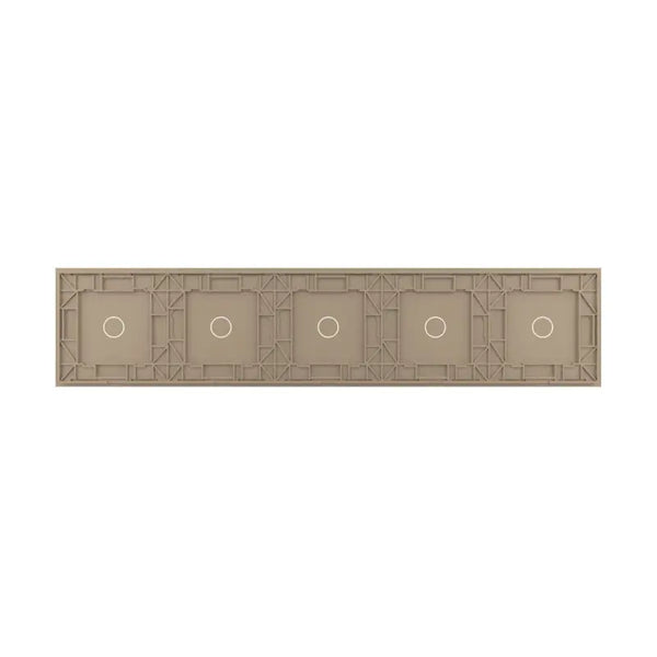 Livolo | Goud | 1+1+1+1+1 | Glasplaat | Touchschakelaar Livolo Nederland B.V.