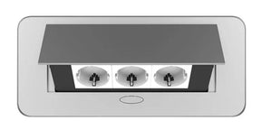 Livolo | Zilver | 3 | Pop-Up Stekkerdoos | Push | Inbouw | Stopcontacten - Wit Livolo Nederland B.V.