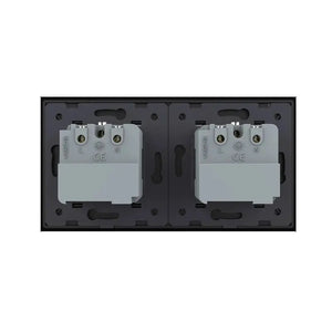 Livolo | Zwart | SR+SR | Wandcontactdoos | Smart Home Livolo Nederland B.V.