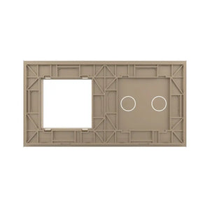 Livolo | Goud | 2+SR | Glasplaat | Combinatie Livolo Nederland B.V.