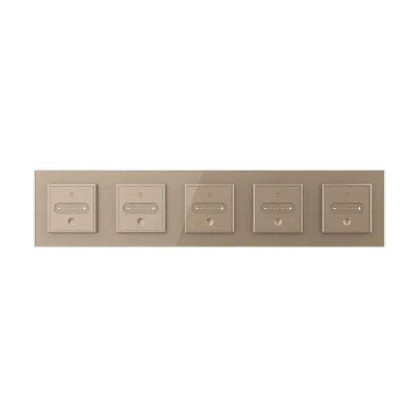 Livolo | Goud | SR+SR+SR+SR+SR | Slide-Dimmer | Smart Home Livolo Nederland B.V.