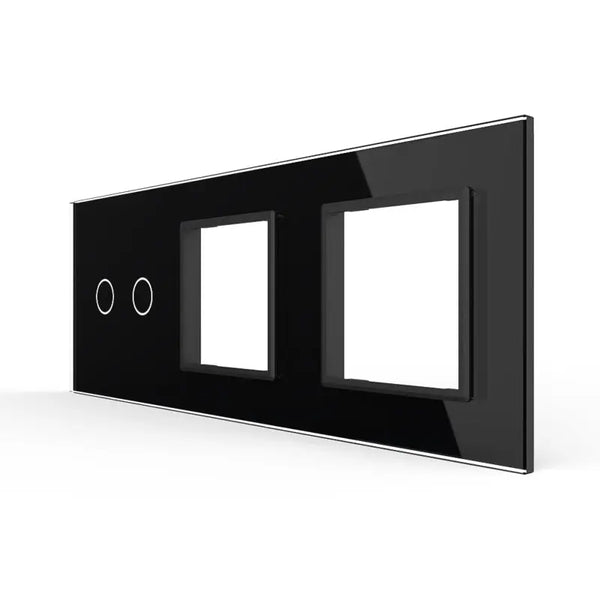 Livolo | Zwart | 2+SR+SR | Glasplaat | Combinatie Livolo Nederland B.V.